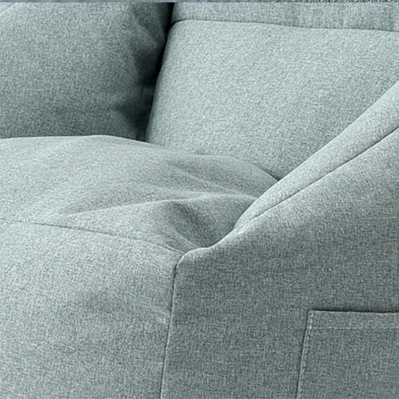 Linnen vat accentstoel 25,98 "l x 25,98" w x 27.55 "h wasbare stoel met opslag