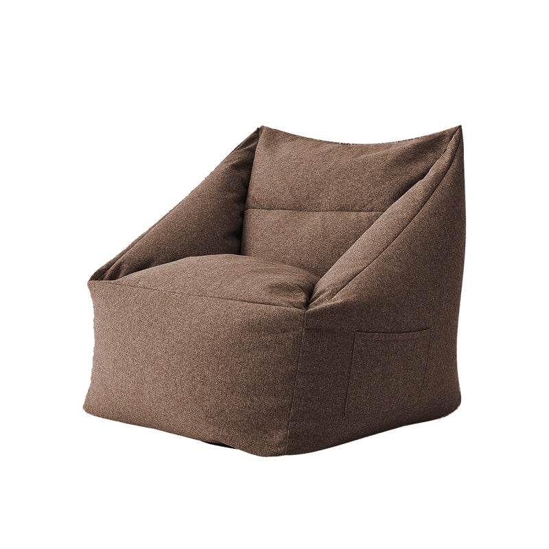 Linnen vat accentstoel 25,98 "l x 25,98" w x 27.55 "h wasbare stoel met opslag