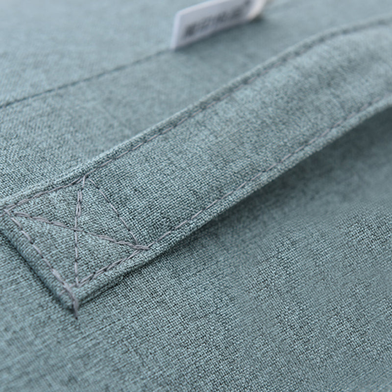 Linnen vat accentstoel 25,98 "l x 25,98" w x 27.55 "h wasbare stoel met opslag