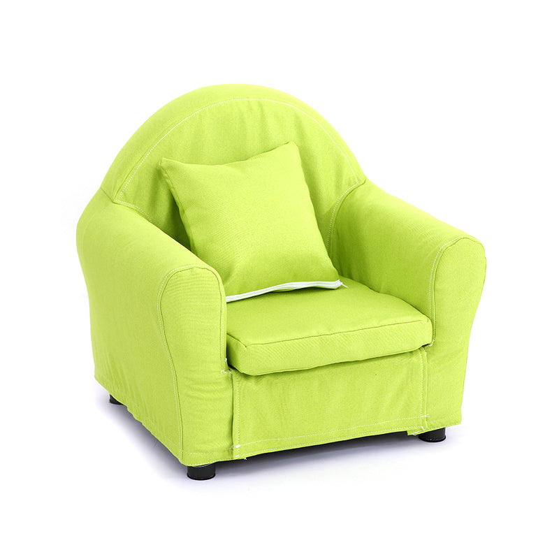 19.68"Wide Armchair Camel Back Cotton Blend Chair with Round Arms and Basic Four Legs 20"L x 16"W x 19"H Green Clearhalo 'Accent Chairs' 'accent_chairs' 'Chairs & Seating' 'furn' 'furn_accent_chairs' 'Furniture' 'Living Room Furniture' 5270483