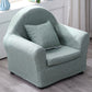 19.68"Wide Armchair Camel Back Cotton Blend Chair with Round Arms and Basic Four Legs 20"L x 16"W x 19"H Mint Green Clearhalo 'Accent Chairs' 'accent_chairs' 'Chairs & Seating' 'furn' 'furn_accent_chairs' 'Furniture' 'Living Room Furniture' 5270485
