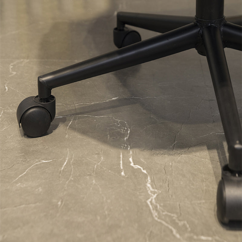 PU Leather Arm Chair 27.55" L x 25.59" W x 42.51" H Adjustable Armchair with Wheels Clearhalo 'Accent Chairs' 'accent_chairs' 'Chairs & Seating' 'furn' 'furn_accent_chairs' 'Furniture' 'Living Room Furniture' 5270505