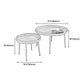 4 Legs Round Tray Top Coffee Table Contemporary Wood Coffee Table Clearhalo 'Coffee & Accent Tables' 'Coffee Tables' 'coffee_tables' 'furn' 'furn_coffee_tables' 'Furniture' 'Living Room Furniture' 5270669