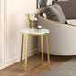 Trestle Coffee Table Contemporary Cocktail Table for Living Room 15.7"L x 15.7"W x 23.6"H Gold White Clearhalo 'Coffee & Accent Tables' 'Coffee Tables' 'coffee_tables' 'furn' 'furn_coffee_tables' 'Furniture' 'Living Room Furniture' 5270695