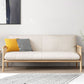 Modern Linen Sofa 28.7"W Tight Back Sofa with Rolled Arm for Living Room 59"L x 29.5"W x 31.5"H Natural Wood Clearhalo 'furn' 'furn_sofas' 'Furniture' 'Living Room Furniture' 'Sofa' 'sofas' 5270718