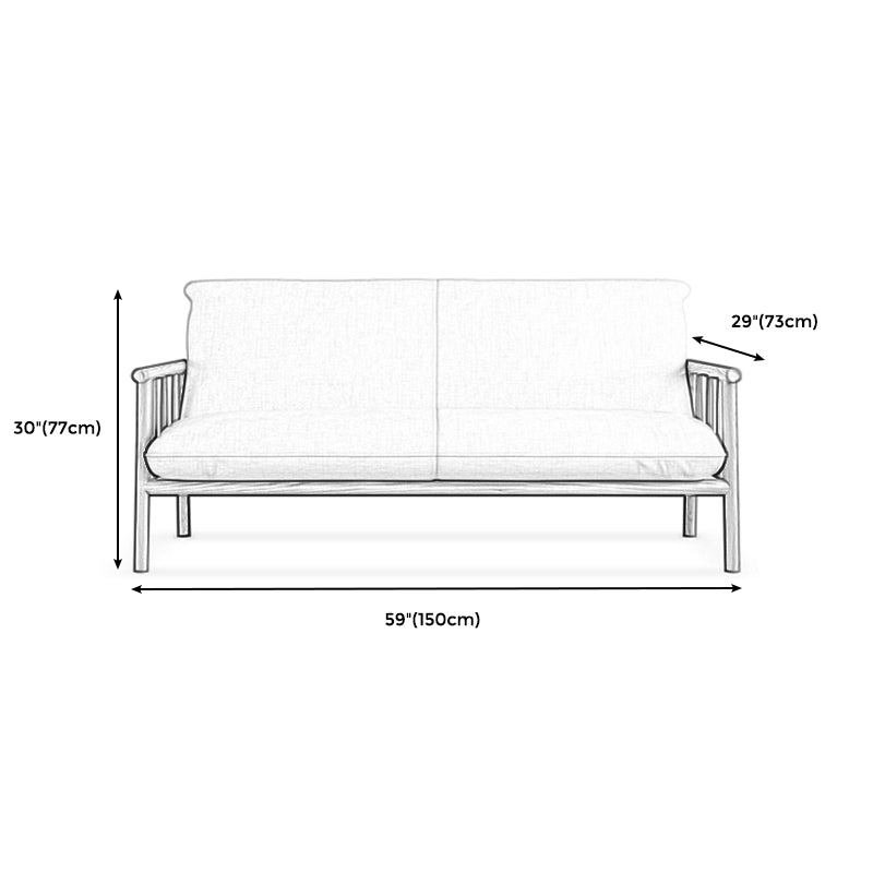 Modern Linen Sofa 28.7"W Tight Back Sofa with Rolled Arm for Living Room Clearhalo 'furn' 'furn_sofas' 'Furniture' 'Living Room Furniture' 'Sofa' 'sofas' 5270734