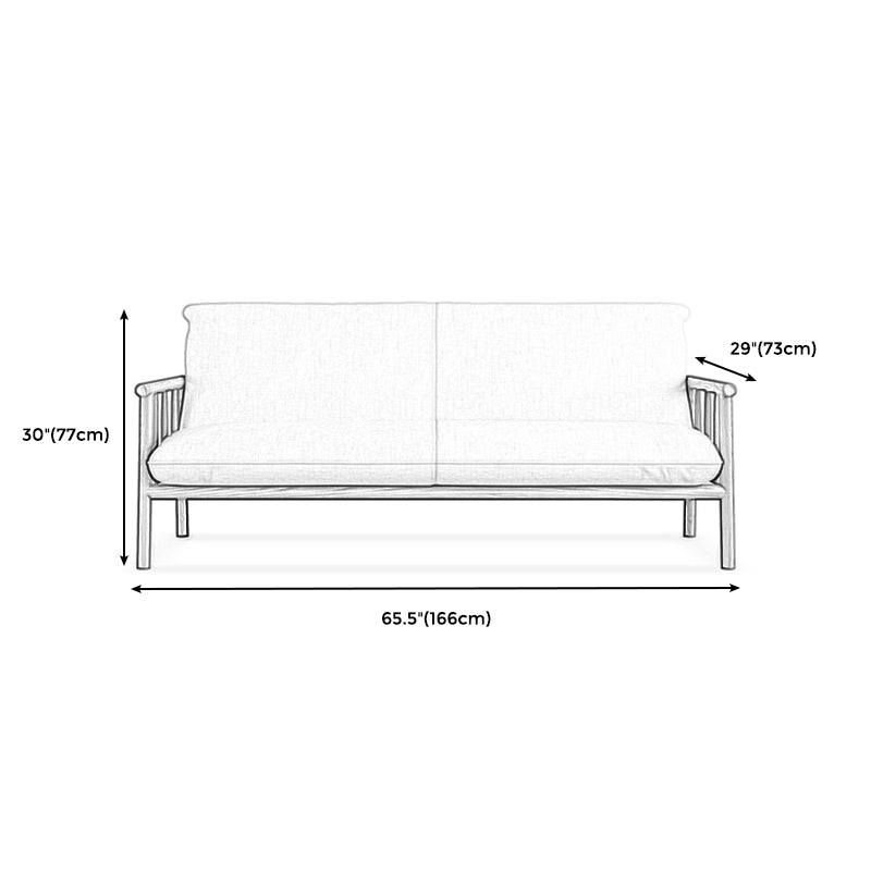 Modern Linen Sofa 28.7"W Tight Back Sofa with Rolled Arm for Living Room Clearhalo 'furn' 'furn_sofas' 'Furniture' 'Living Room Furniture' 'Sofa' 'sofas' 5270735