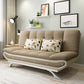 Linen Contemporary Sleeper with 2 Pillows Back for Living Room and Apartment Brown Clearhalo 'furn' 'furn_sofas' 'Furniture' 'Living Room Furniture' 'Sofa' 'sofas' 5270774