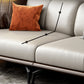Genuine Leather Pillow Top Arm Modern Sofa/Sectional with Removable Cushions for Apartment