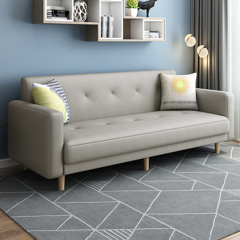 Divano a braccio quadrato contemporaneo trapuntato posteriore sezionale per soggiorno