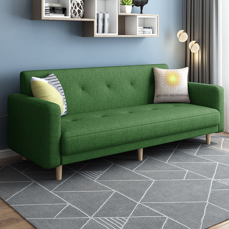 Divano a braccio quadrato contemporaneo trapuntato posteriore sezionale per soggiorno