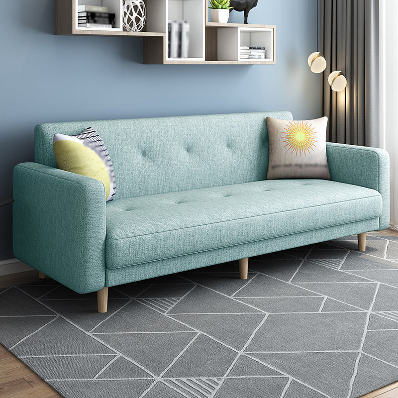 Divano a braccio quadrato contemporaneo trapuntato posteriore sezionale per soggiorno