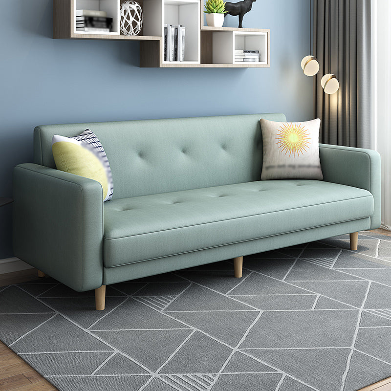 Divano a braccio quadrato contemporaneo trapuntato posteriore sezionale per soggiorno