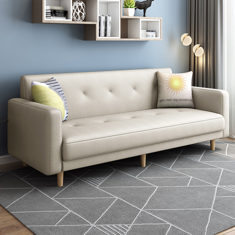 Divano a braccio quadrato contemporaneo trapuntato posteriore sezionale per soggiorno