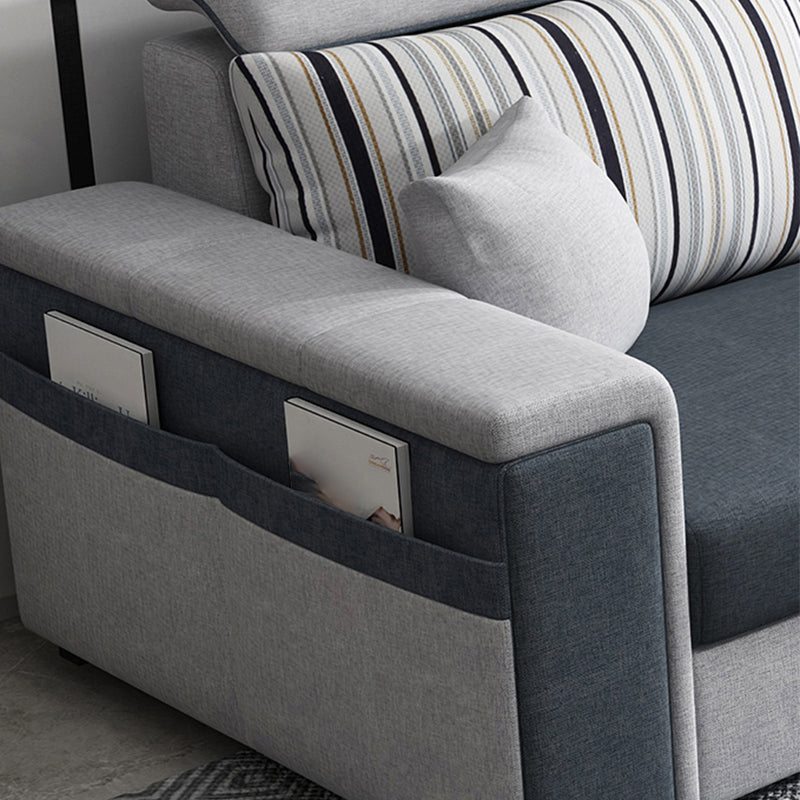 Dunkelgrau abnehmbare Kissen Kissen obere Armsofa/Schnitt mit Schlupf und Lagerung