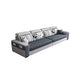 Dark Gray Removable Cushions Pillow Top Arm Sofa/Sectional with Slipcover and Storage