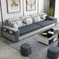 Dark Gray Removable Cushions Pillow Top Arm Sofa/Sectional with Slipcover and Storage