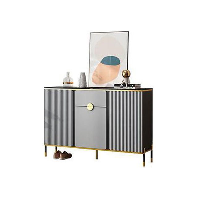Sideboard Glam Sideboard in legno con porta e cassetto per soggiorno