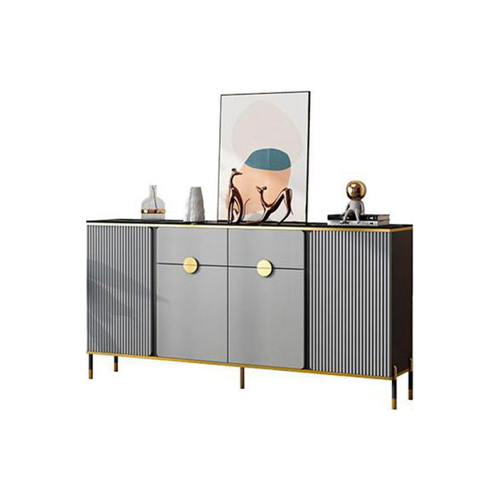 Sideboard Glam Sideboard in legno con porta e cassetto per soggiorno