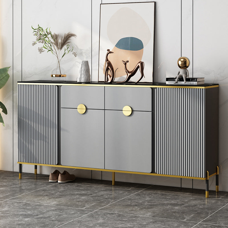 Sideboard Glam Sideboard in legno con porta e cassetto per soggiorno