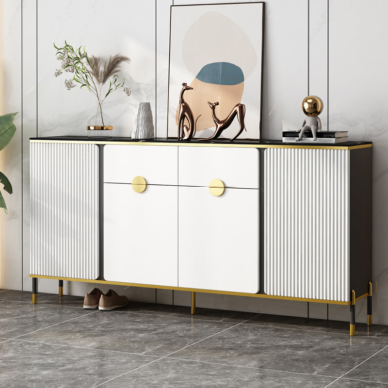 Sideboard Glam Sideboard in legno con porta e cassetto per soggiorno