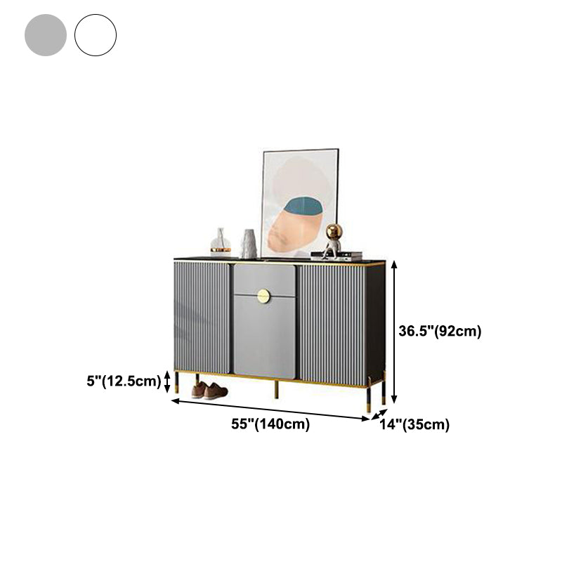 Sideboard Glam Sideboard in legno con porta e cassetto per soggiorno