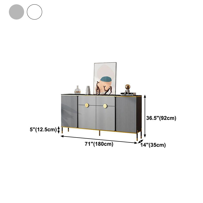 Sideboard Glam Sideboard in legno con porta e cassetto per soggiorno