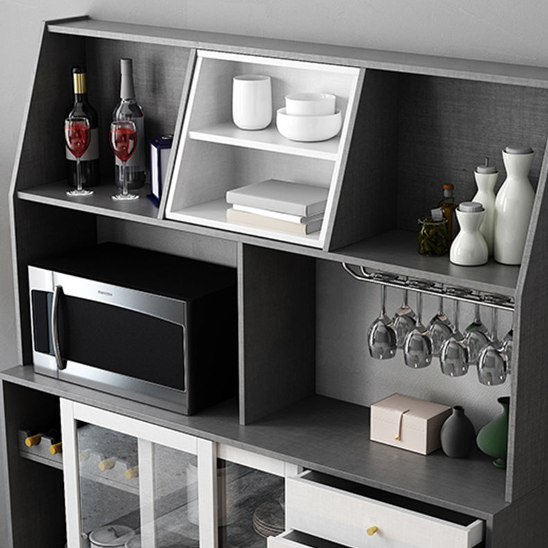 Gabinetto del soggiorno server di pranzo in legno fabbricato con porta scorrevole