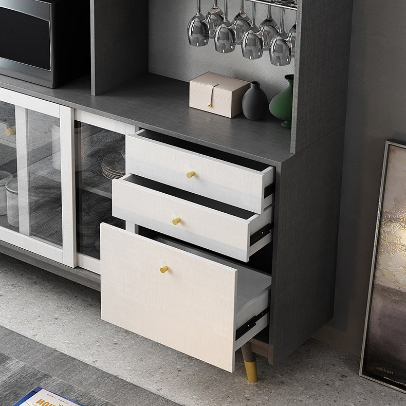 Gabinetto del soggiorno server di pranzo in legno fabbricato con porta scorrevole