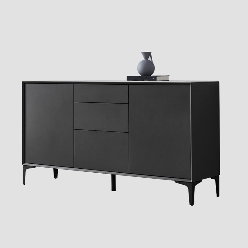 Sideboard per sala da pranzo contemporanea 3 cassetti e sideboard in pietra a 2 porte
