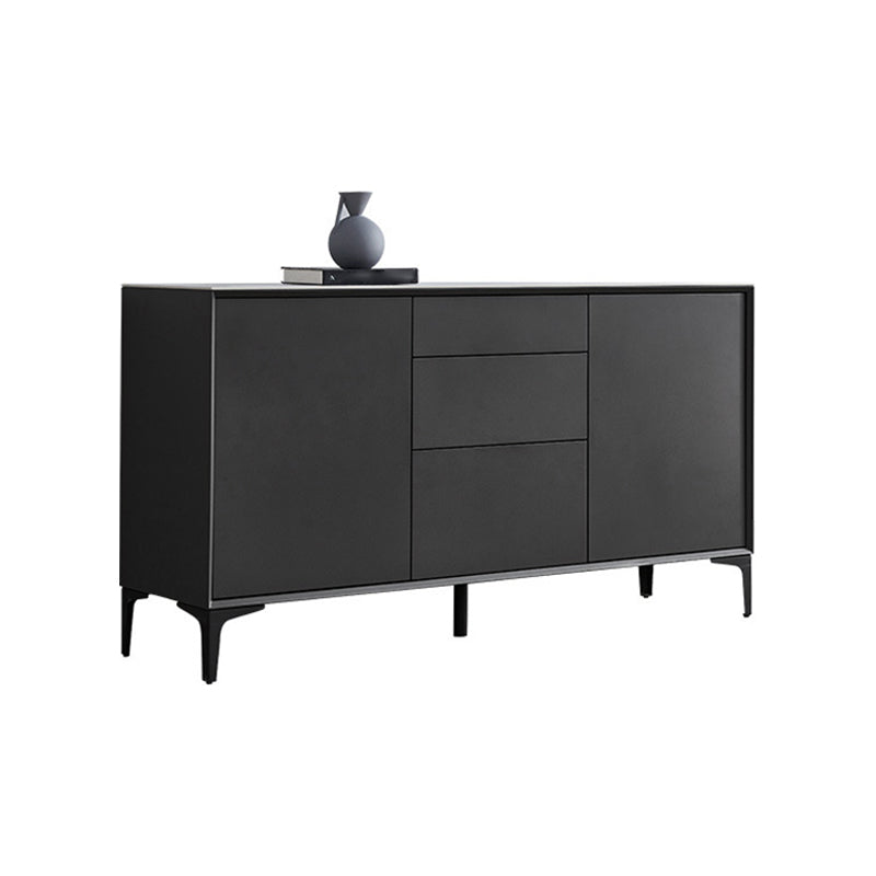 Sideboard per sala da pranzo contemporanea 3 cassetti e sideboard in pietra a 2 porte