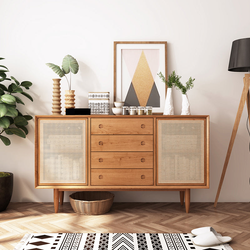 Armadio da cucina in legno in stile moderno 4 cassetti e 2 porte