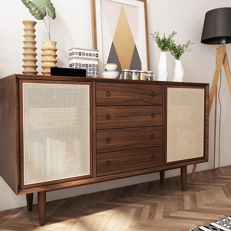 Armadio da cucina in legno in stile moderno 4 cassetti e 2 porte