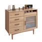 Sieme moderno Sideboard in stile 32 pollici Armadio in legno per soggiorno