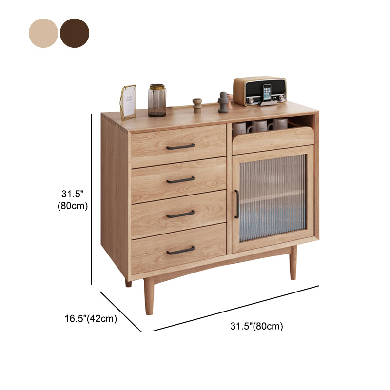 Modern Style Sideboard 32-inch Height Wood Cupboard for Living Room Clearhalo 'buffet_sideboard' 'Buffets & Sideboards' 'furn' 'furn_buffet_sideboard' 'Furniture' 'Kitchen & Dining Furniture' 5271321