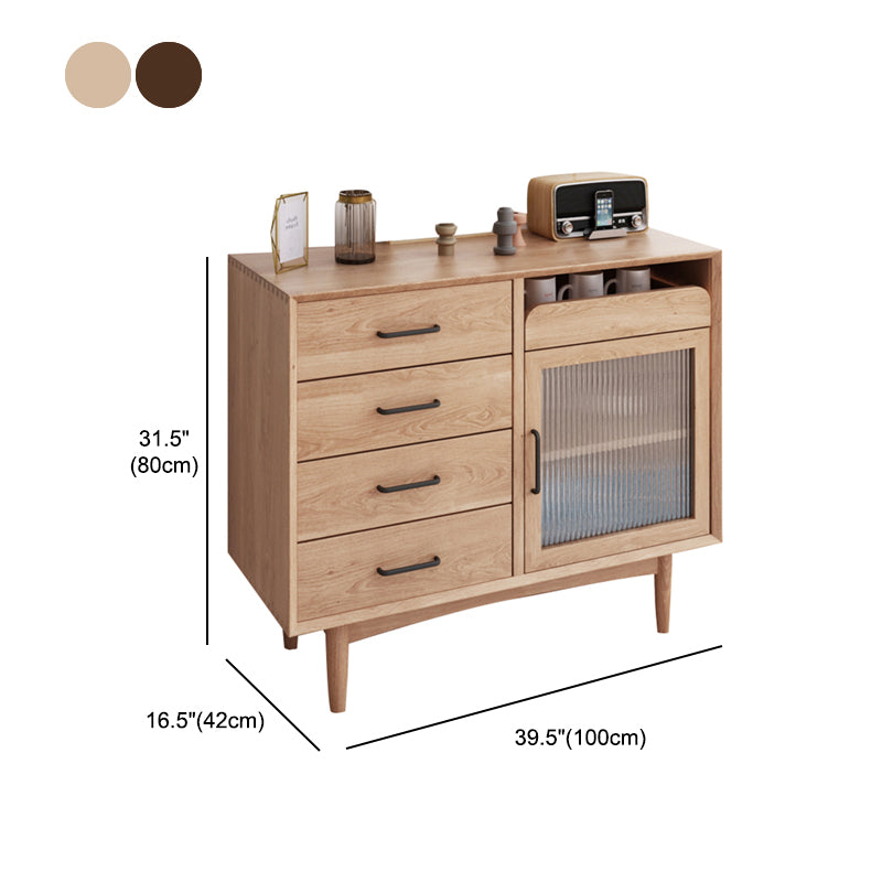 Modern Style Sideboard 32-inch Height Wood Cupboard for Living Room Clearhalo 'buffet_sideboard' 'Buffets & Sideboards' 'furn' 'furn_buffet_sideboard' 'Furniture' 'Kitchen & Dining Furniture' 5271322