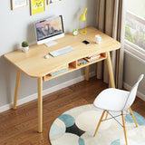Moderno Style Home Freeform Office Desk Wood Writing Writing Writing Desk