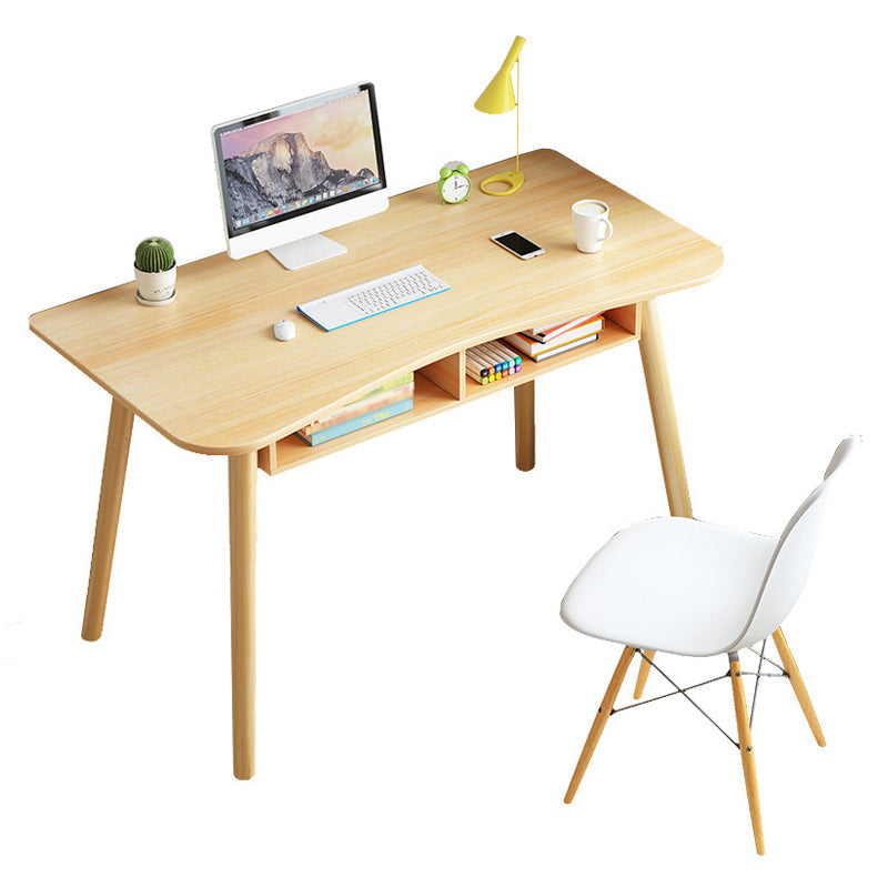 Moderno Style Home Freeform Office Desk Wood Writing Writing Writing Desk