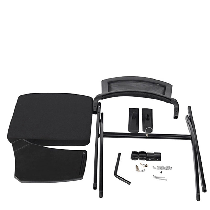 Moderne stalen frame conferentie stoel gaas midden achterkant vaste wapenstoel