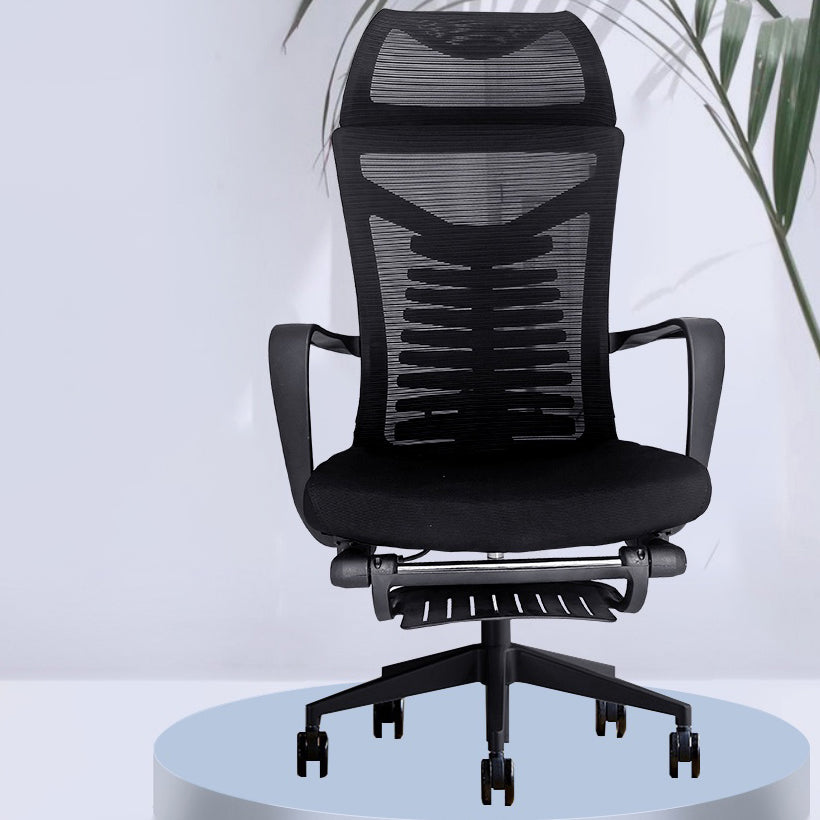 Swivel hoofdsteun bureaustoel verstelbare stoelhoogte stoel met voetsteun