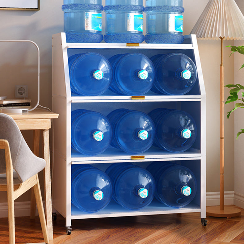 13.78"W Bookshelf Contemporary Style Bookcase for Home Study Room with Casters Clearhalo 'Bookcases' 'furn' 'furn_bookcases' 'Furniture' 'Office Furniture' 5271771