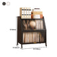 13.78"W Bookshelf Contemporary Style Bookcase for Home Study Room with Casters Clearhalo 'Bookcases' 'furn' 'furn_bookcases' 'Furniture' 'Office Furniture' 5271777