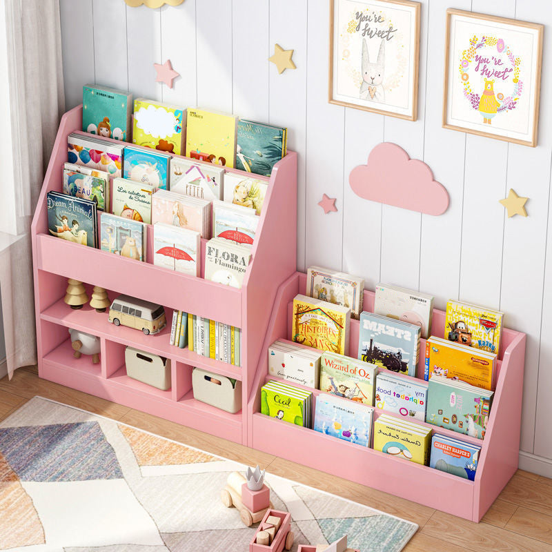 Scandinavian Style Bookshelf Engineer Wood Bookcase for Office