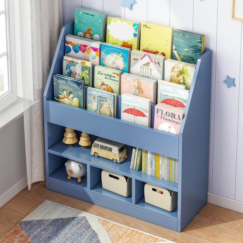 Scandinavian Style Bookshelf Engineer Wood Bookcase for Office