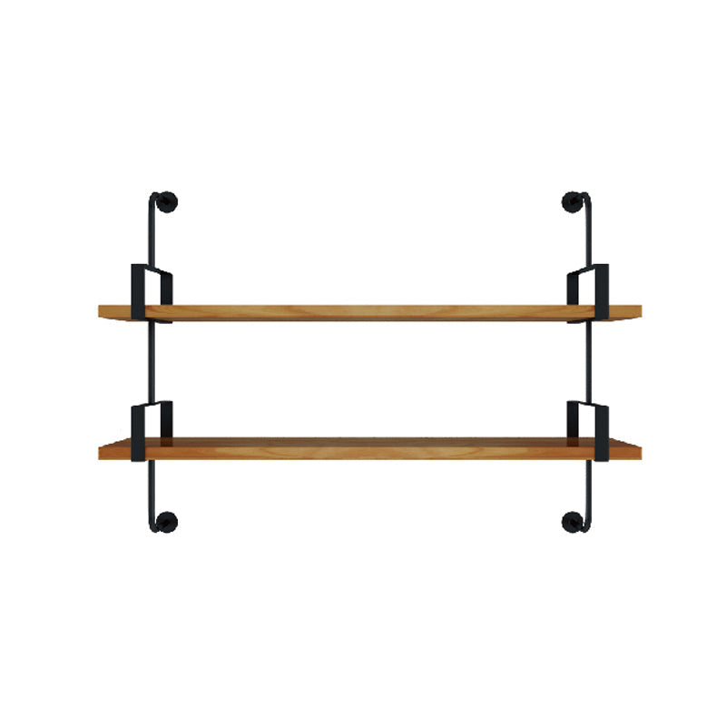 7.87 "W estantería de estilo industrial montado en la pared para la sala de estudio del hogar