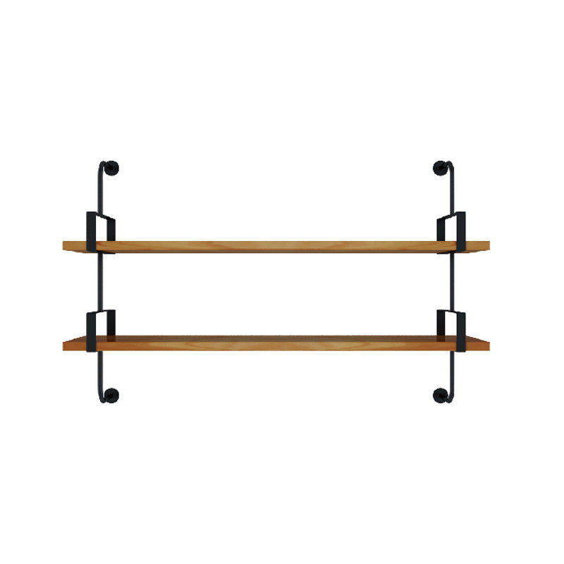 7.87 "W estantería de estilo industrial montado en la pared para la sala de estudio del hogar