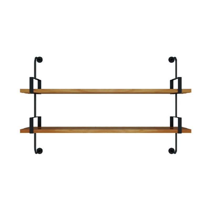 7.87 "W estantería de estilo industrial montado en la pared para la sala de estudio del hogar