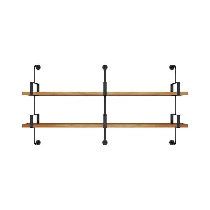 7.87 "W estantería de estilo industrial montado en la pared para la sala de estudio del hogar