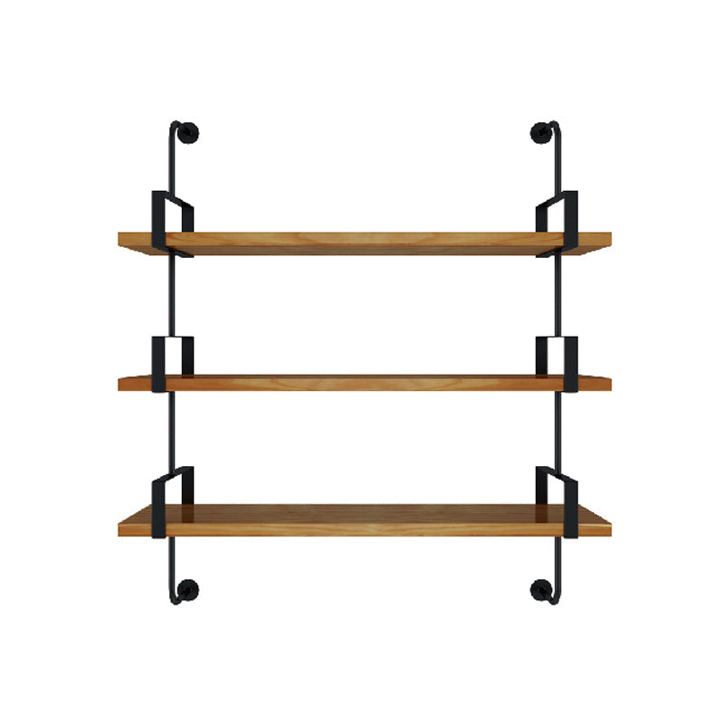 7.87 "W estantería de estilo industrial montado en la pared para la sala de estudio del hogar