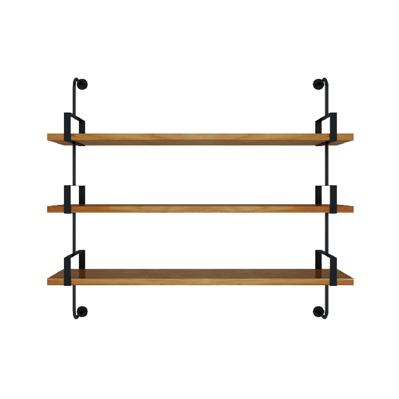 7.87 "W estantería de estilo industrial montado en la pared para la sala de estudio del hogar